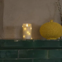 Konstsmide Christmas LED-vokslys hvid Lysfarve varm hvid 17,8 cm