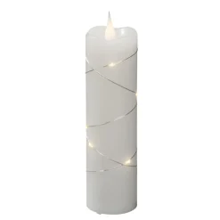 Konstsmide Christmas LED-vokslys hvid Lysfarve varm hvid 17,8 cm