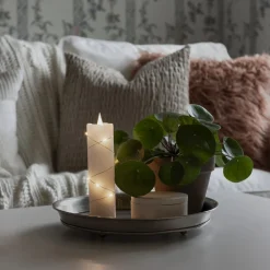 Konstsmide Christmas LED-vokslys hvid Lysfarve varm hvid 17,8 cm