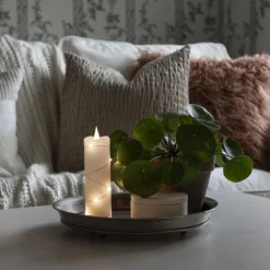 Konstsmide Christmas Dekorationsbelysning|Julepynt>LED-vokslys hvid Lysfarve varm hvid 15,2 cm