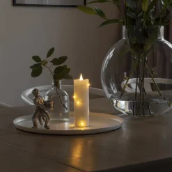 Konstsmide Christmas Julepynt|Led Stearinlys>LED-vokslys hvid Lysfarve varm hvid 12,7 cm