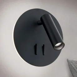 ORION Væglamper>Lenny LED-væglampe med 2 lyskilder, sort