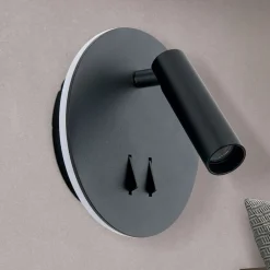 ORION Væglamper>Lenny LED-væglampe med 2 lyskilder, sort