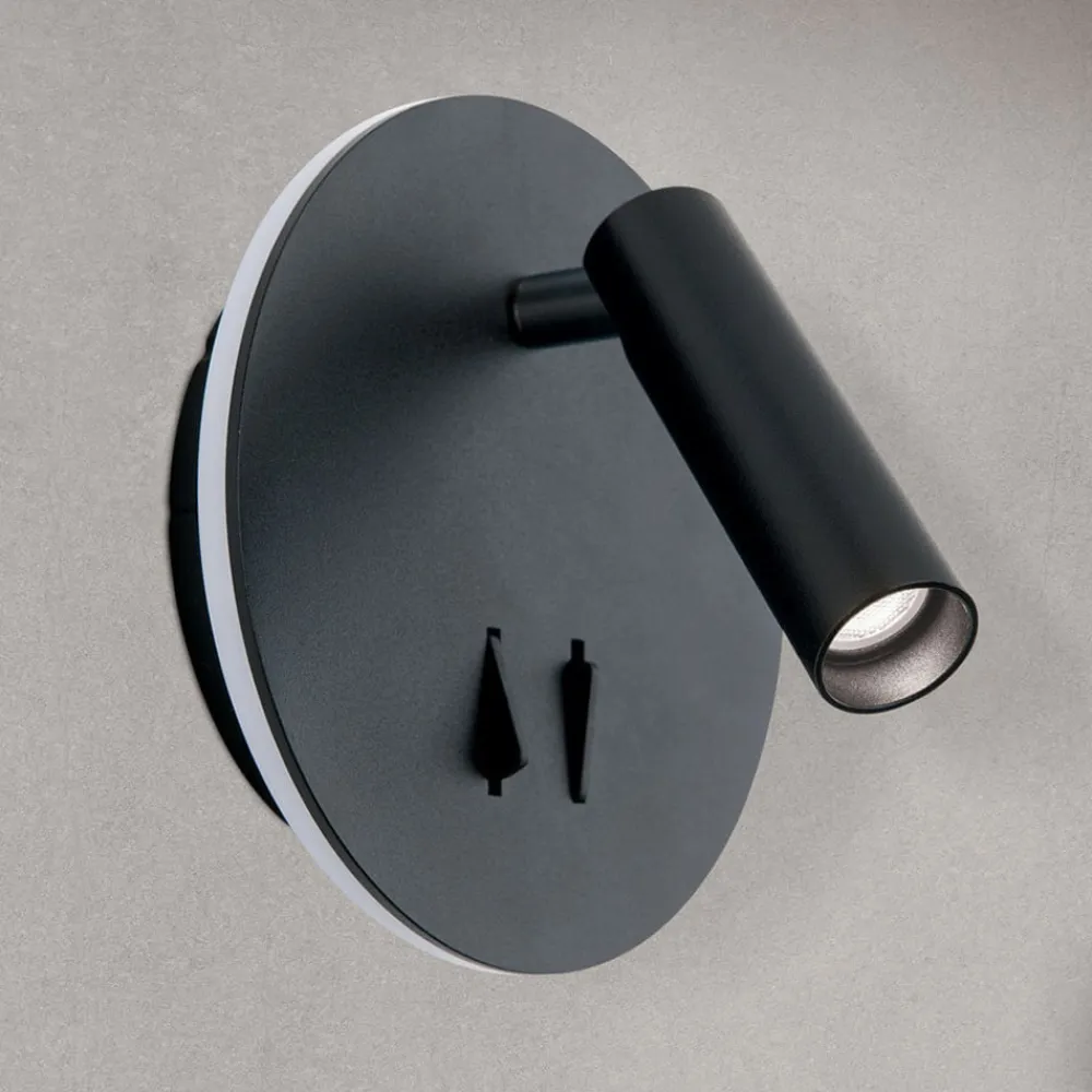 ORION Væglamper>Lenny LED-væglampe med 2 lyskilder, sort