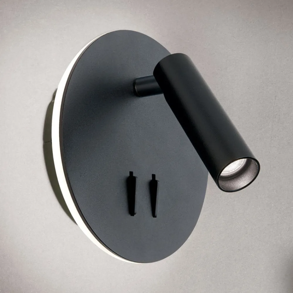 ORION Væglamper>Lenny LED-væglampe med 2 lyskilder, sort