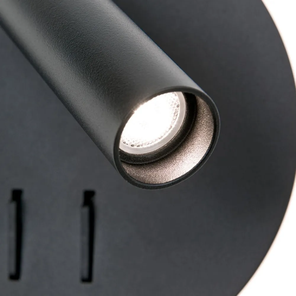 ORION Væglamper>Lenny LED-væglampe med 2 lyskilder, sort