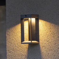 Les Jardins LED-solcellelampe Teckalu, grå/sort