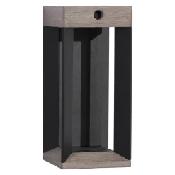 Les Jardins LED-solcellelampe Teckalu, grå/sort