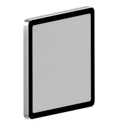 Aqua LED-spejllampe, kantet, krom^LIGHTME New