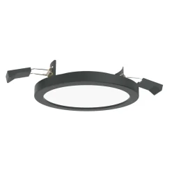 Aqua Plano LED indbygningslampe IP44, sort^LIGHTME New