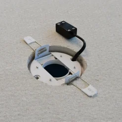 Aqua Plano LED indbygningslampe IP44, sort^LIGHTME New