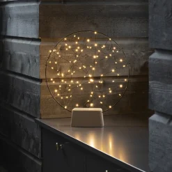 Lille ring LED-silhuet med træfod^Konstsmide Christmas