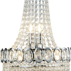 Searchlight Limoges lysekrone med glasperlevedhæng