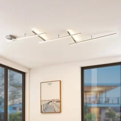 Lindby Loftlamper>Acia LED-loftlampe, nikkel