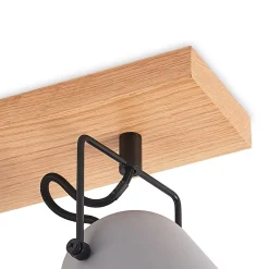 Lindby Adalin loftlampe, 4 lyskilder, grå