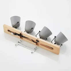 Lindby Adalin loftlampe, 4 lyskilder, grå