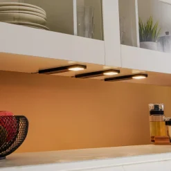 Amaryll LED-underskabsbelysning, sæt med 3, sort^Lindby Clearance