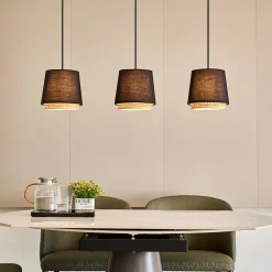 Ananya hængelampe af jern og træ, 3 lyskilder^Lindby Clearance