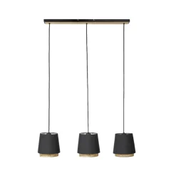 Ananya hængelampe af jern og træ, 3 lyskilder^Lindby Clearance