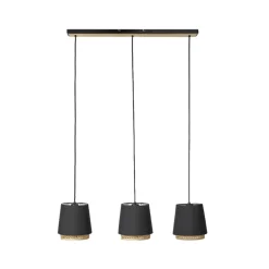 Ananya hængelampe af jern og træ, 3 lyskilder^Lindby Clearance