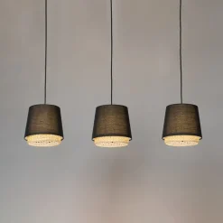 Ananya hængelampe af jern og træ, 3 lyskilder^Lindby Clearance