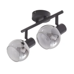 Arna loftlampe, sort, 2 lyskilder^Lindby New