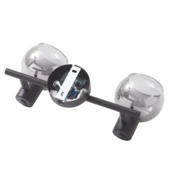 Arna loftlampe, sort, 2 lyskilder^Lindby New