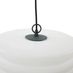 Arona udendørs hængelampe, Ø 38 cm, hvid^Lindby New