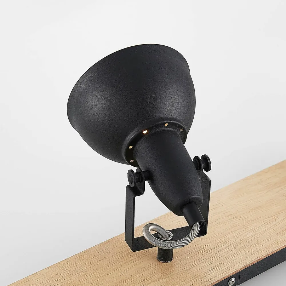 Aylis loftlampe, 4 lyskilder, 82 cm, sort, træ, E14^Lindby Clearance