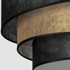 Lindby Ayvira loftlampe, sort, guld