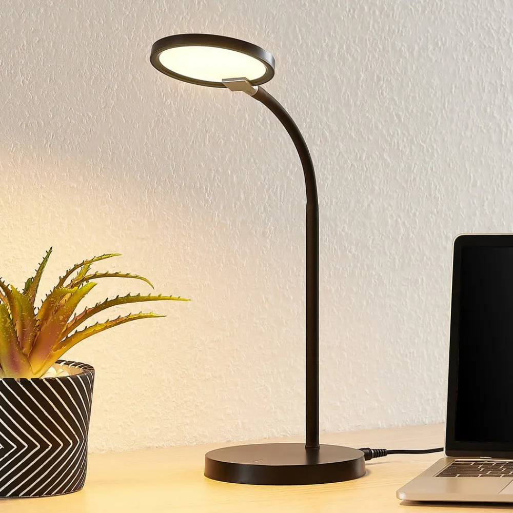 Lindby Arbejdsrum/Kontor|Bordlamper>Binera LED-bordlampe med 3-trins dæmper