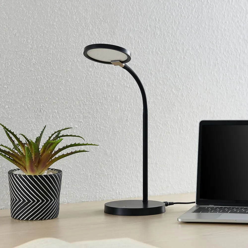 Lindby Arbejdsrum/Kontor|Bordlamper>Binera LED-bordlampe med 3-trins dæmper