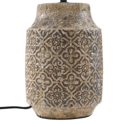 bordlampe Aelith, Ø 40 cm, brun, keramik, E27^Lindby Best