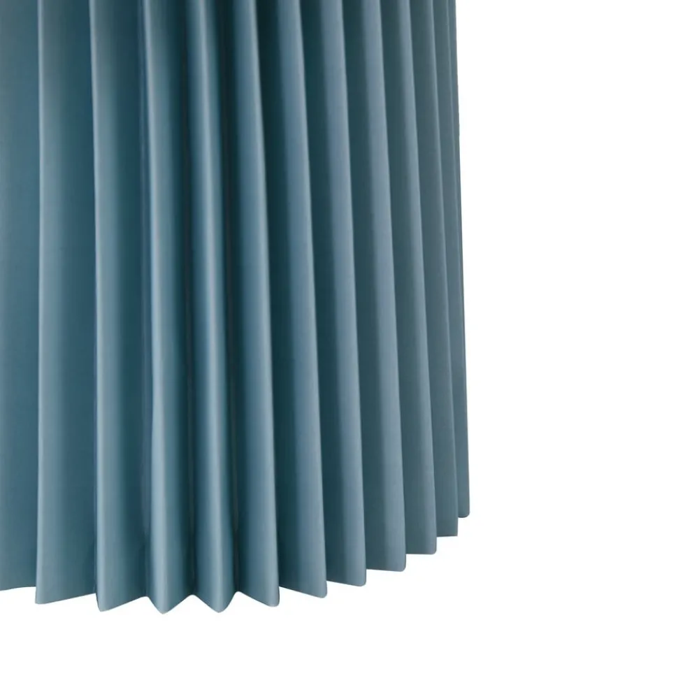 Lindby bordlampe Magali, lyseblå, papir, Ø 34 cm, E14