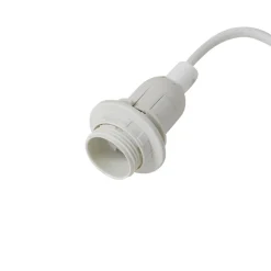 Lindby bordlampe Magali, lyseblå, papir, Ø 34 cm, E14