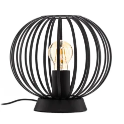 bordlampe Maivi, sort, 25 cm, jern, bur^Lindby Discount