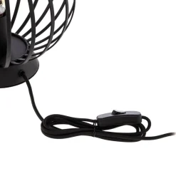 bordlampe Maivi, sort, 25 cm, jern, bur^Lindby Discount