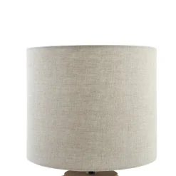 bordlampe Marzanna, grå, bambus, 42,5 cm, E27^Lindby Sale