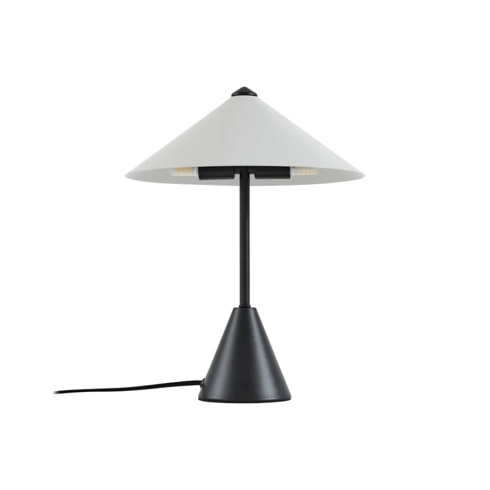 Lindby Bordlamper>bordlampe Norvik, højde 35 cm, sort/grå, metal