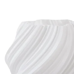 Lindby bordlampe Nuvia, højde 39,1 cm, hvid, 3D-print