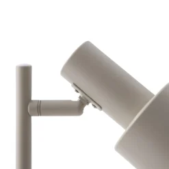 Lindby bordlampe Ovelia, beige, metal, E27