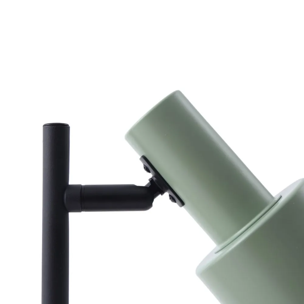 Lindby Bordlamper>bordlampe Ovelia, grøn/sort, metal, E27