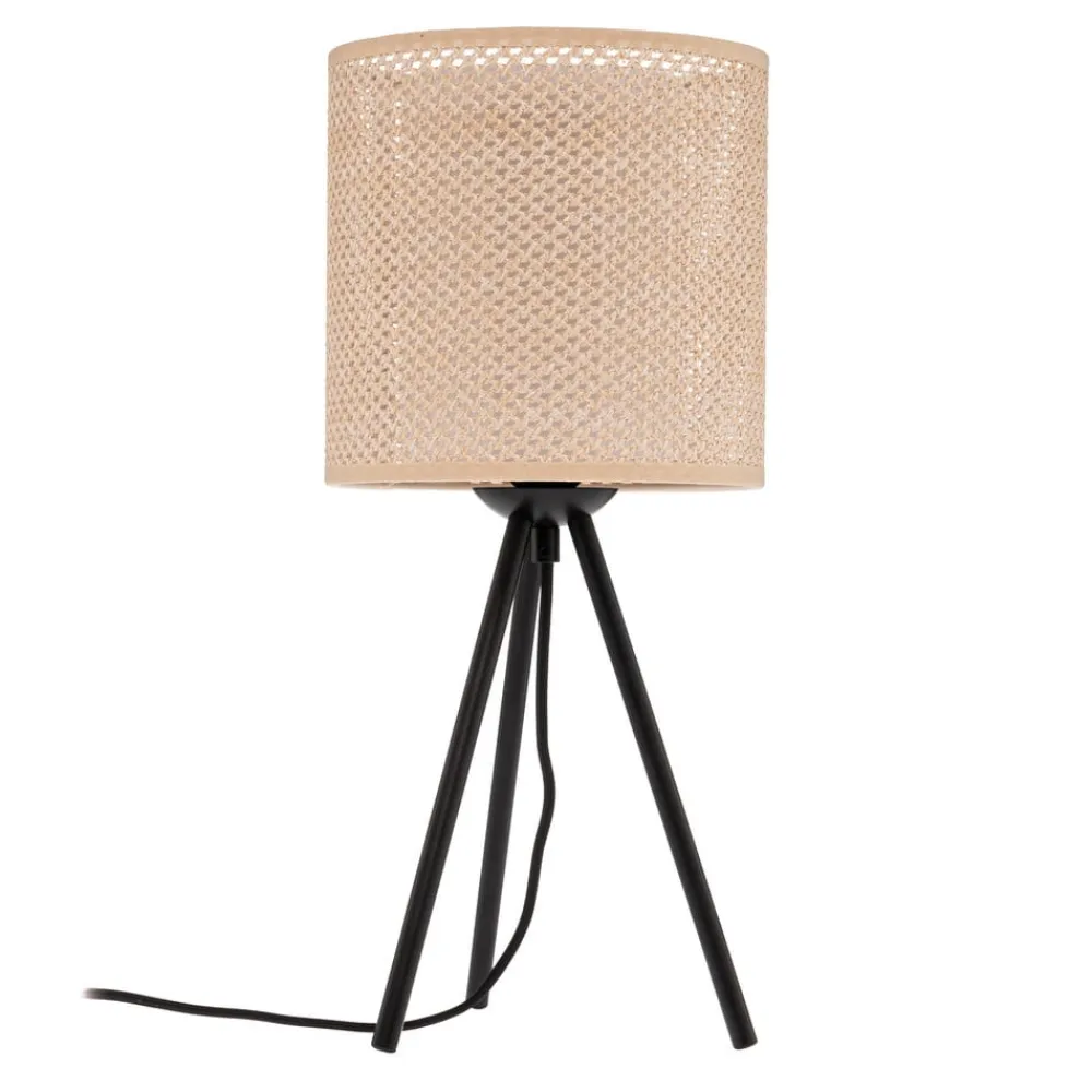 bordlampe Soula, Ø 20 cm, beige, plast, E27^Lindby New