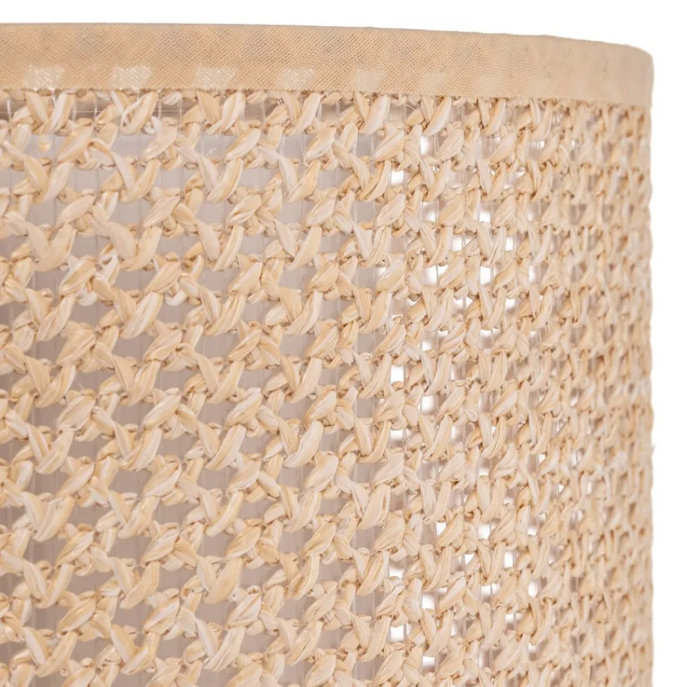 bordlampe Soula, Ø 20 cm, beige, plast, E27^Lindby New