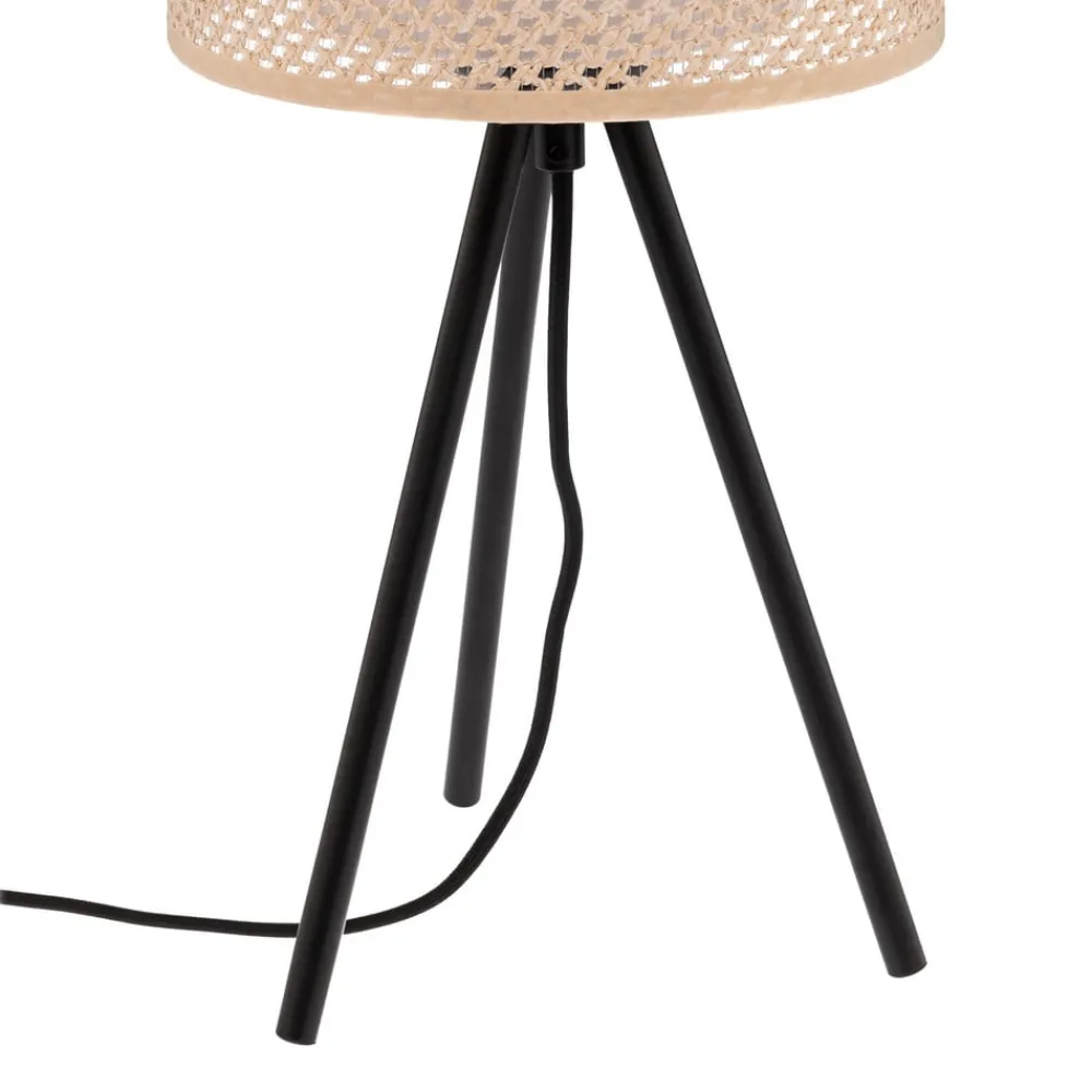 bordlampe Soula, Ø 20 cm, beige, plast, E27^Lindby New