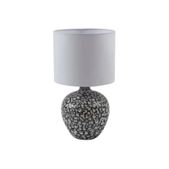 bordlampe Thalassia, sort/hvid, Ø 26cm, keramik^Lindby Online