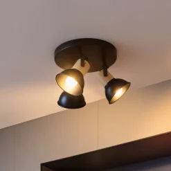 Lindby Bosko spotlight, 3 lyskilder, rund