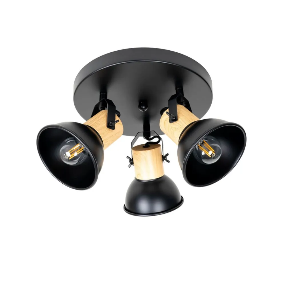Lindby Bosko spotlight, 3 lyskilder, rund