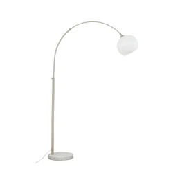 buelampe Alverton, hvid/nikkel, glas, 197 cm^Lindby Sale