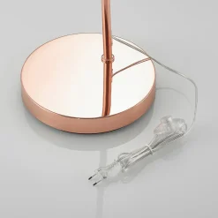 Lindby buelampe Lennart, kobber, højdejusterbar, E27